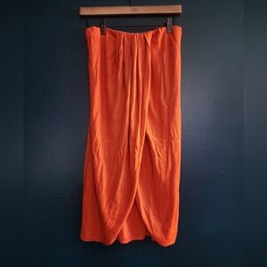 L*Space Faux Wrap Skirt Swim Cover Up Made in USA vintage size large